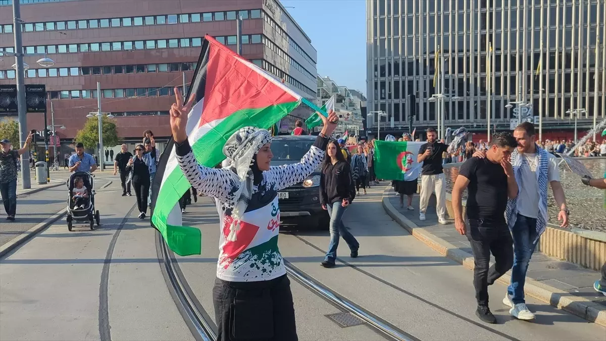 Stockholm’de Gazze İçin Gösteri