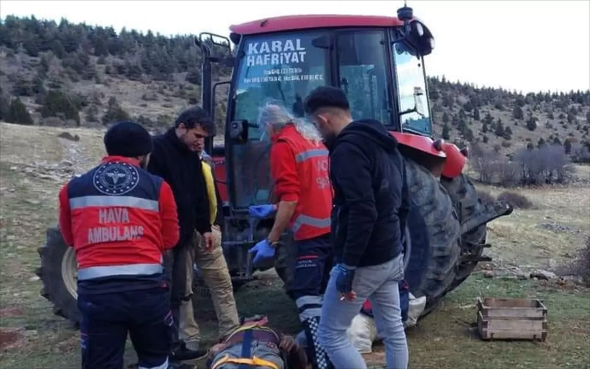 Konya’da Dağda Düşen Kişi Yaralandı
