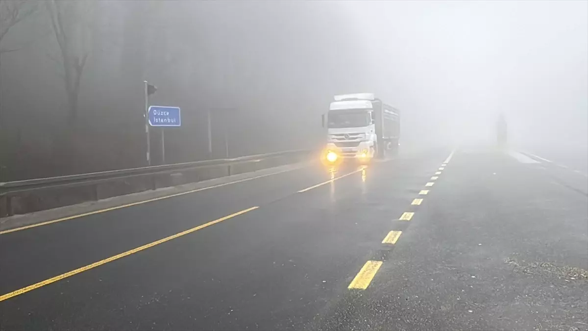 Bolu Dağında Sis ve Sağanak
