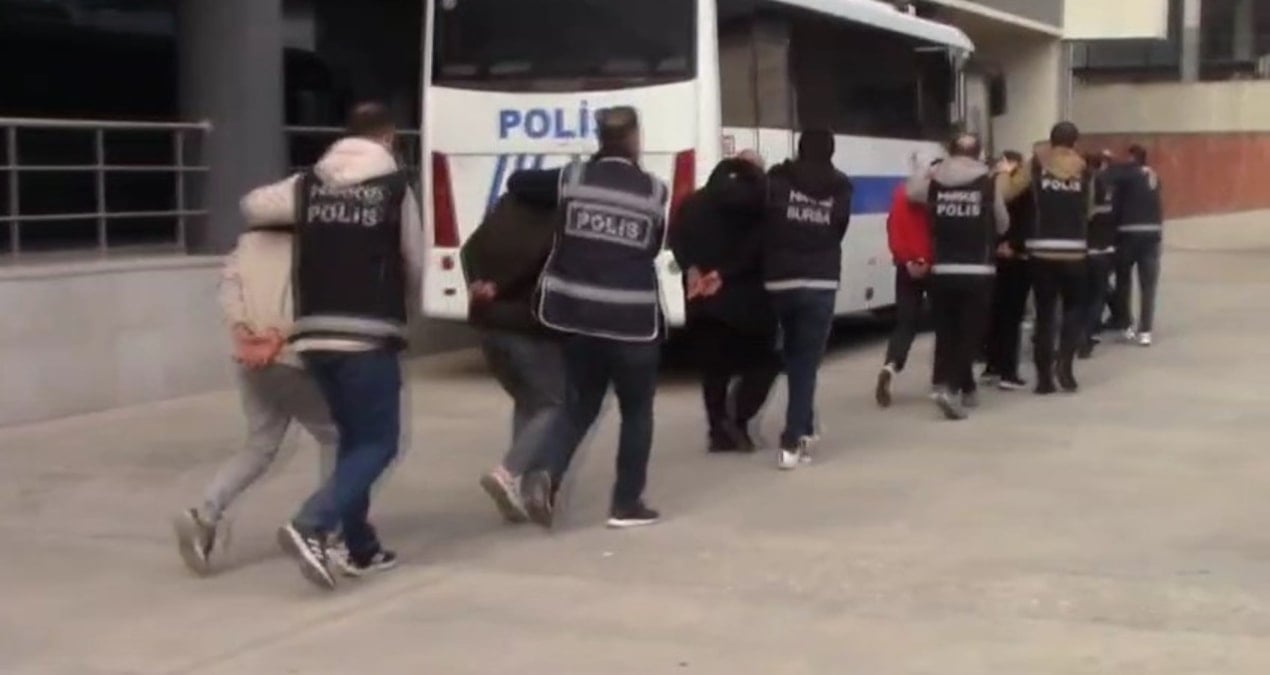 Bursa’da uyuşturucu operasyonu; 34 tutuklama